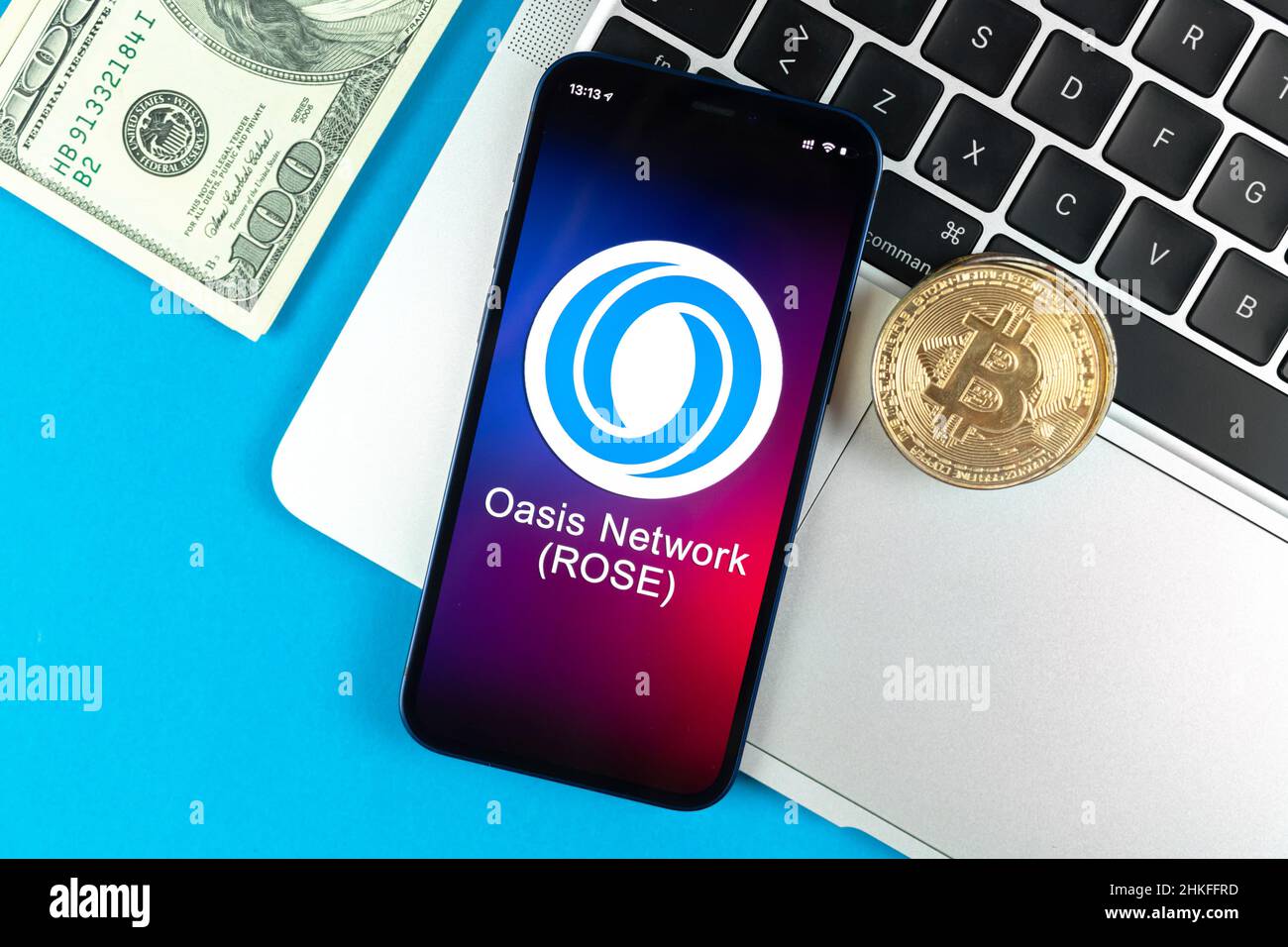 Oasis network coin hi-res stock photography and images - Alamy