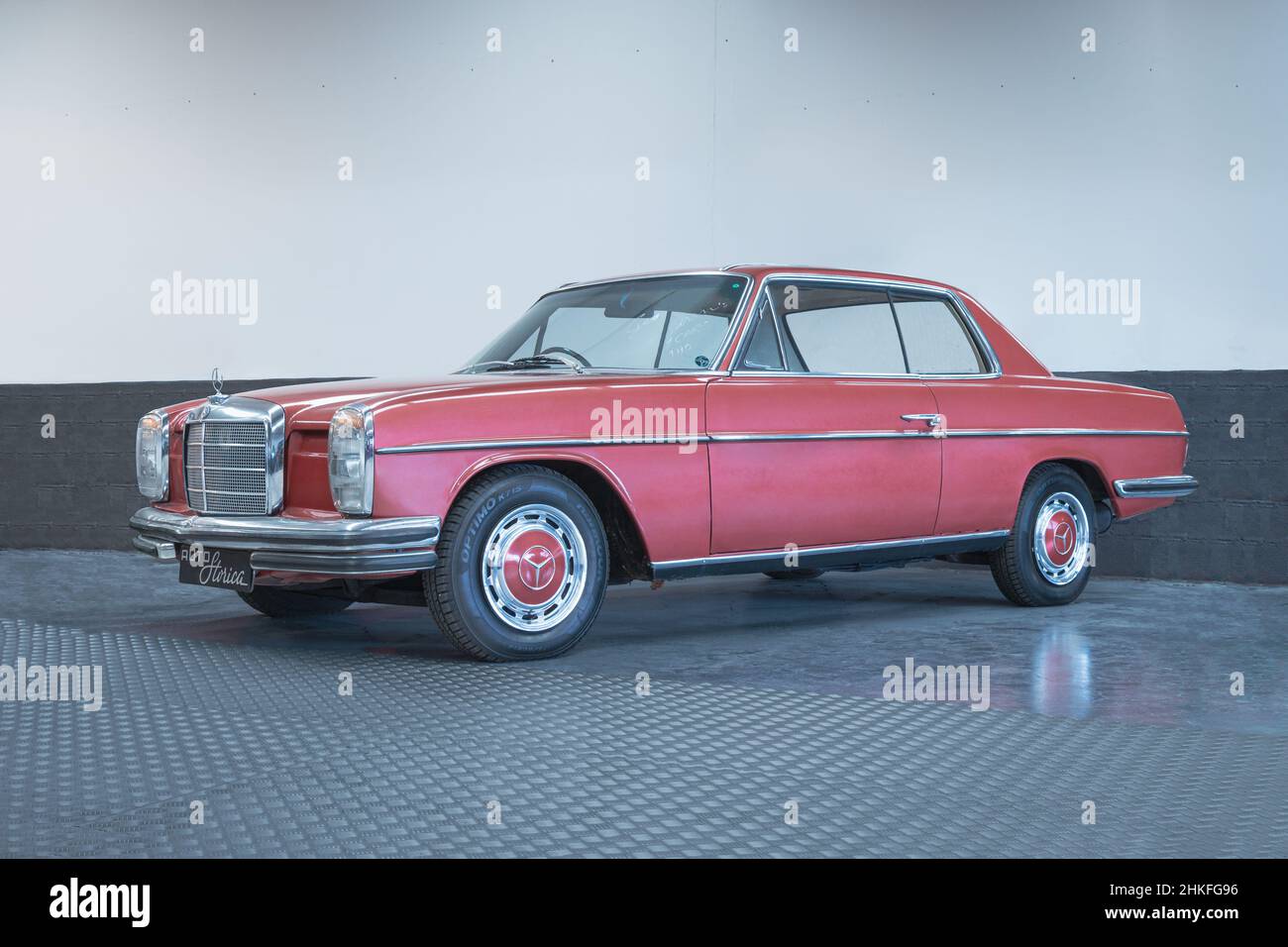 BARCELONA, SPAIN-MAY 25, 2021: 1970 Mercedes-Benz 250 CE Coupe (W114) owned by George Harrison Stock Photo