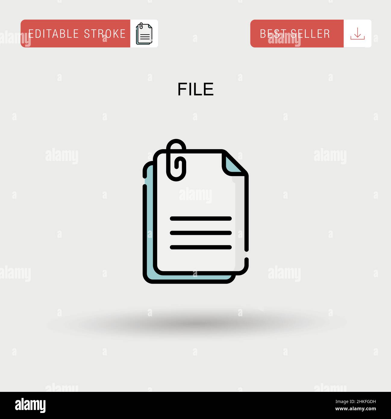File Simple vector icon Stock Vector Image & Art - Alamy