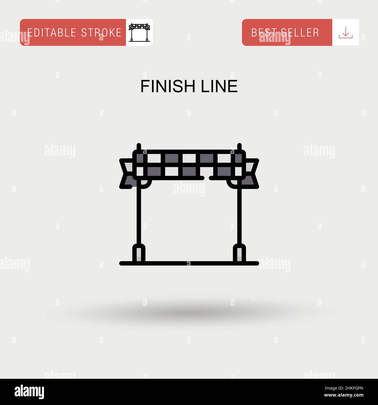 Finish line Simple vector icon Stock Vector Image & Art Alamy