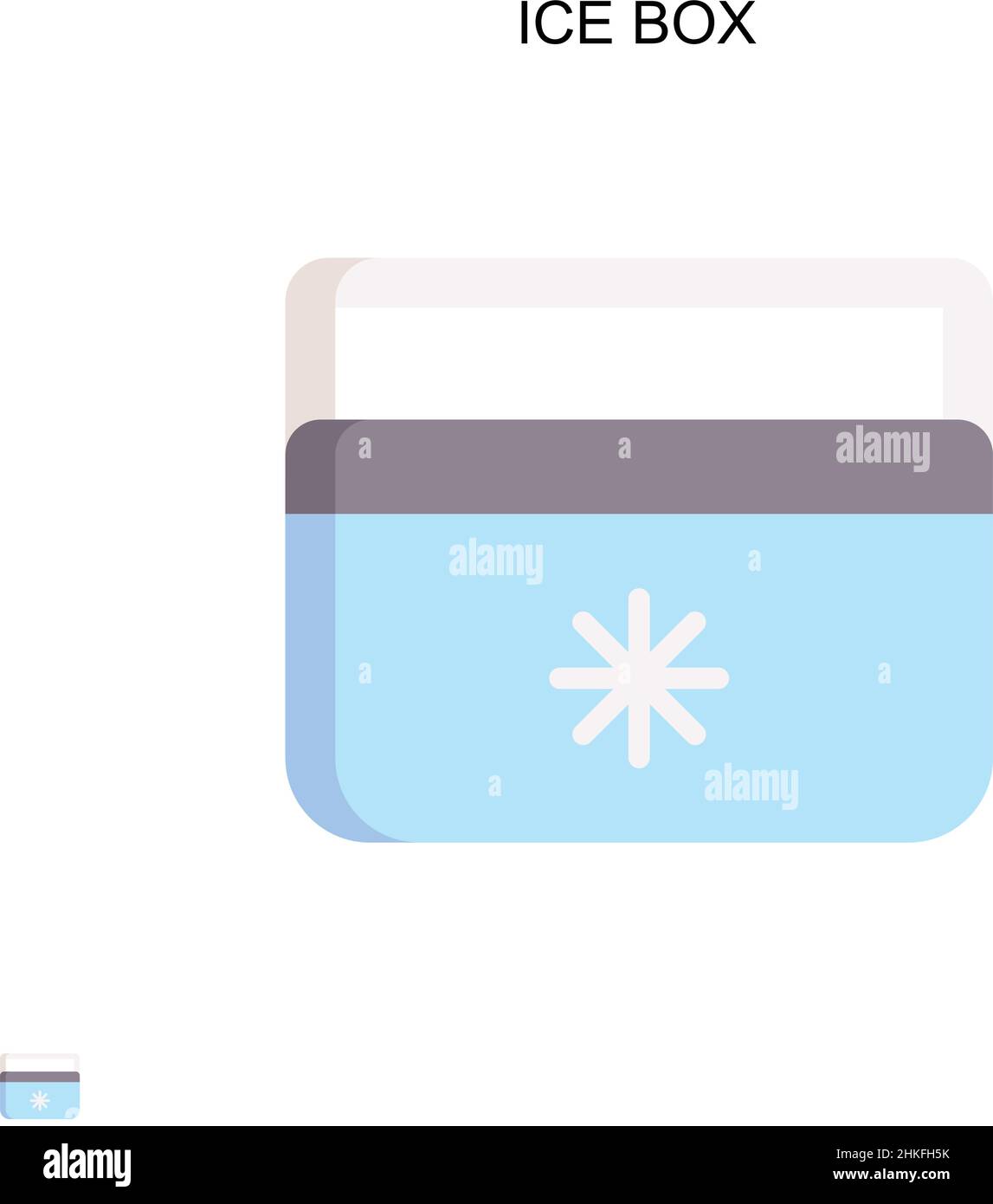 Ice box Simple vector icon. Illustration symbol design template for web ...
