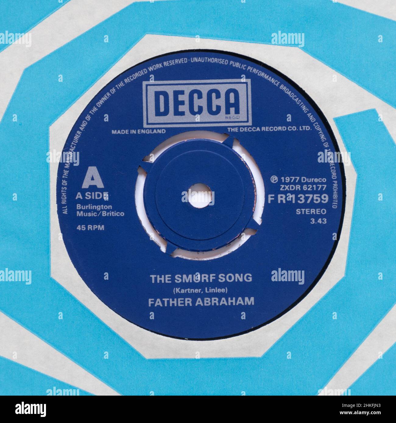 Smurfing Sing Song Record and Book 