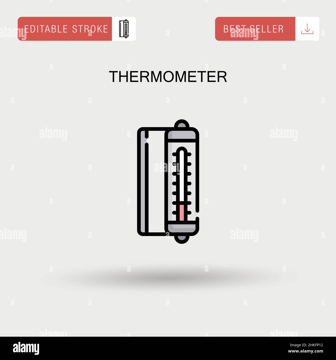 Thermometer Simple vector icon Stock Vector Image & Art - Alamy