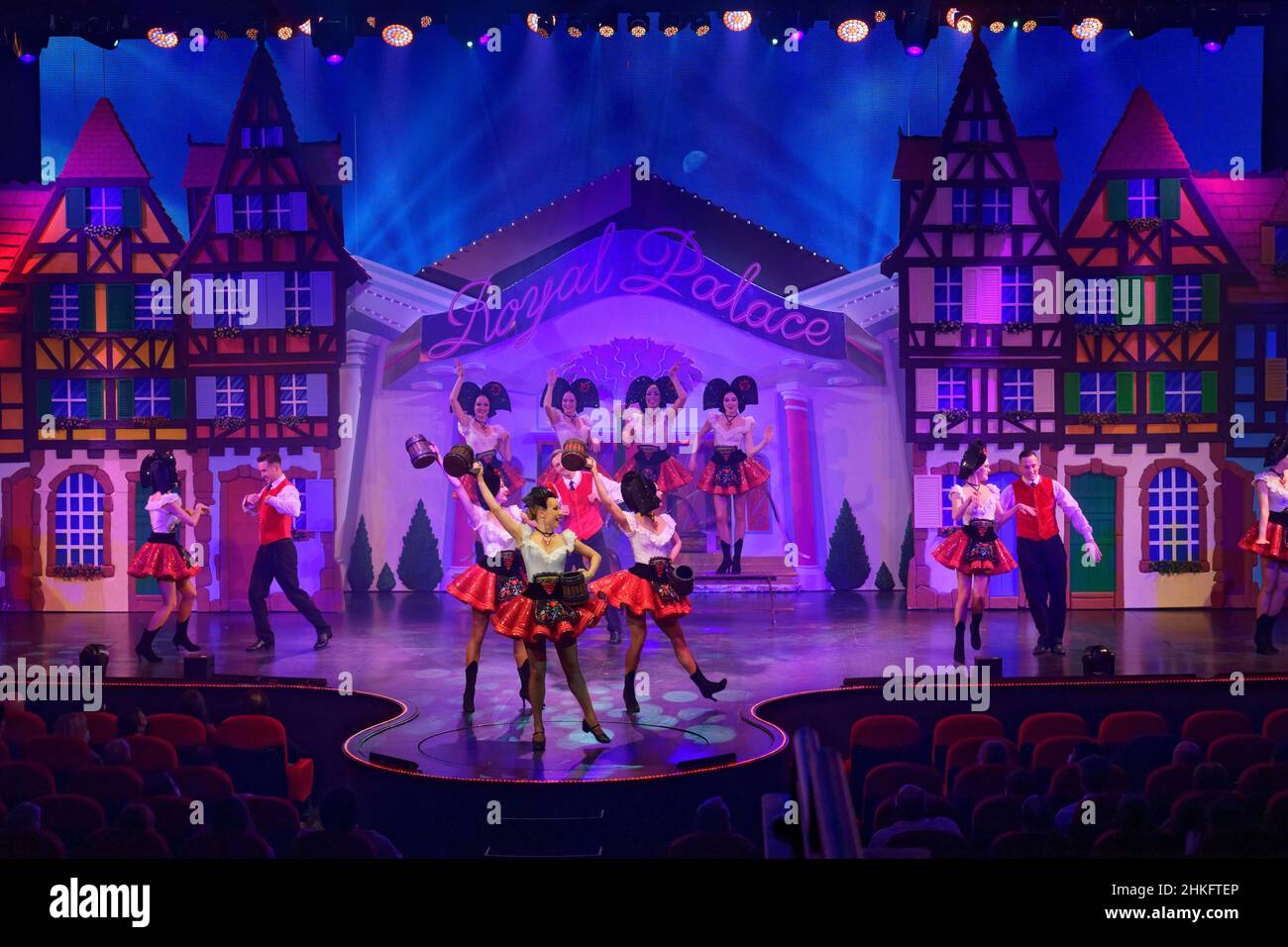 France, Bas Rhin, Kirrwiller, Royal Palace Music Hall cabaret, one of the  three great cabarets in France, The show Trésor, season 2021/2022 for its  40th anniversary Stock Photo - Alamy