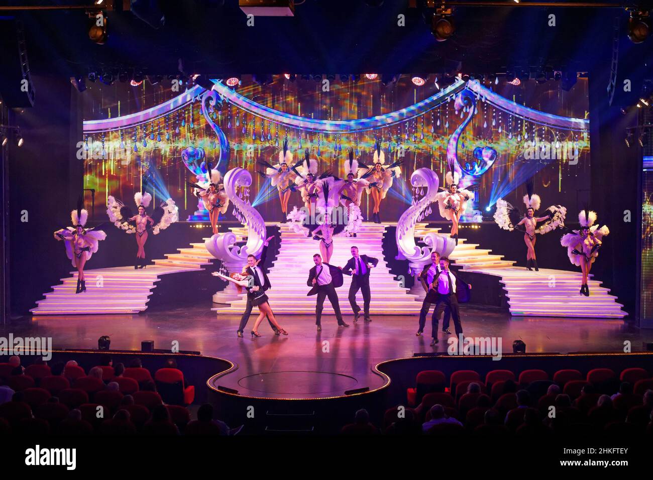 France, Bas Rhin, Kirrwiller, Royal Palace Music Hall cabaret, one of the  three great cabarets in France, The show Trésor, season 2021/2022 for its  40th anniversary Stock Photo - Alamy