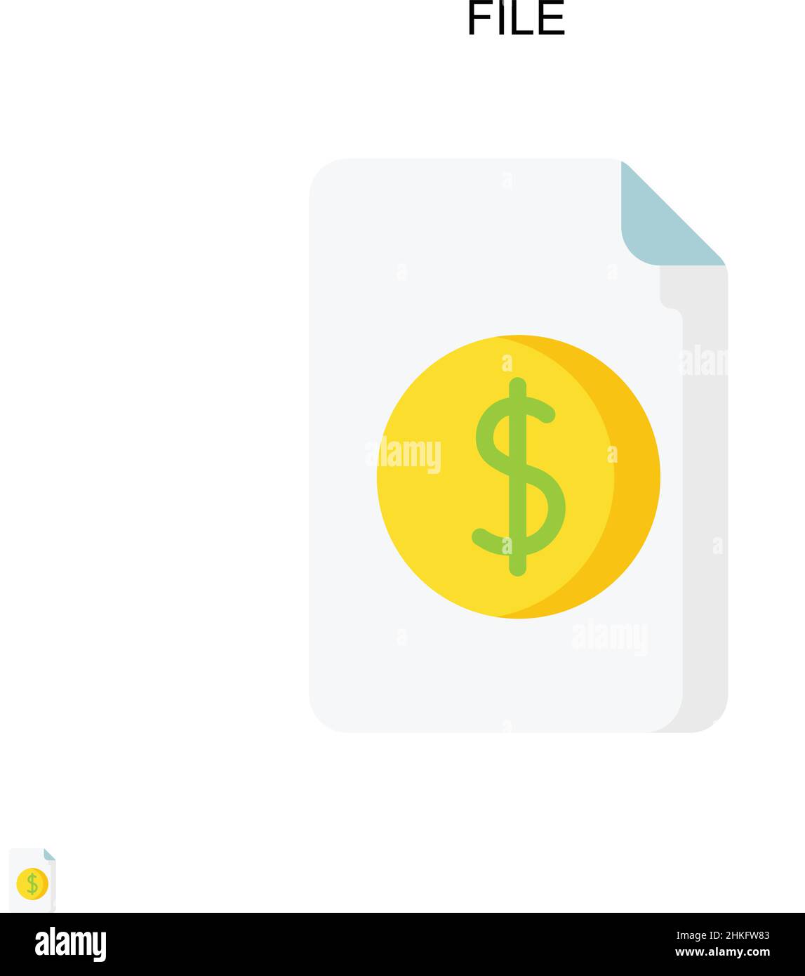 File Simple vector icon. Illustration symbol design template for web ...