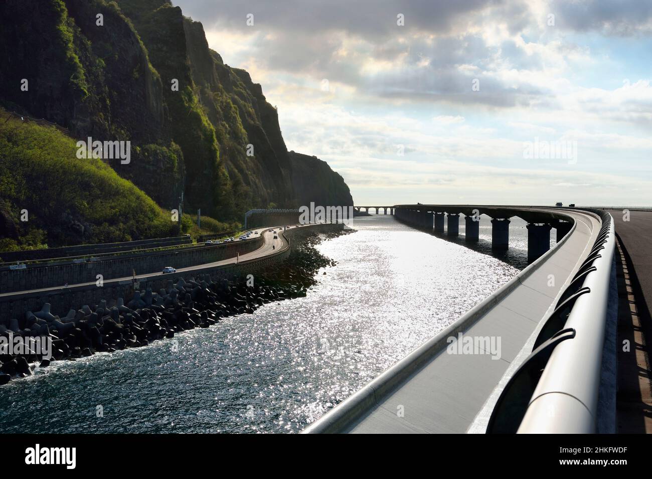 Reunion Bridge France, Reunion island (French overseas department), Saint Denis, the ...