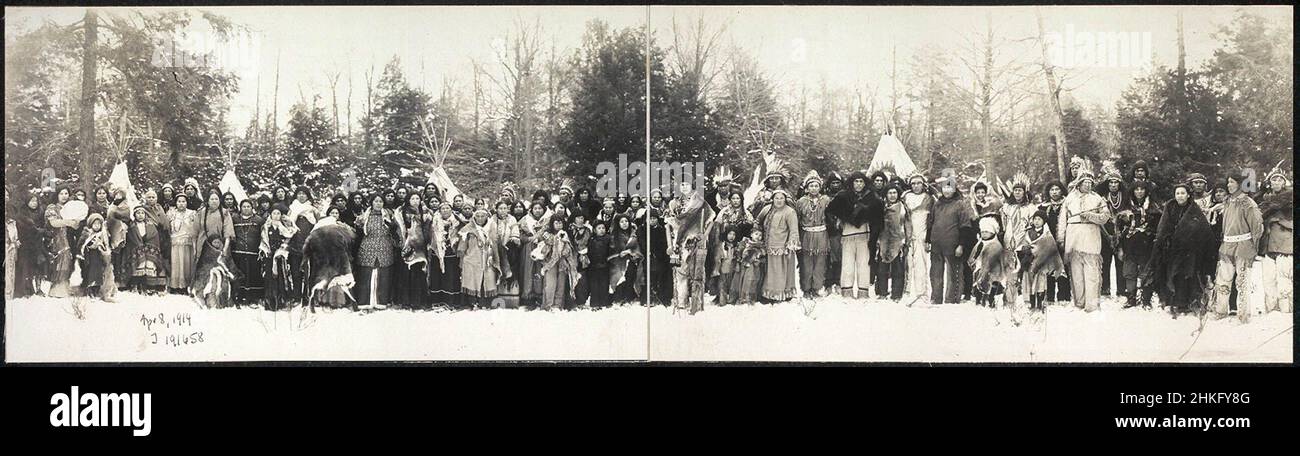 Iroquois in Buffalo, New York, 1914 Stock Photo