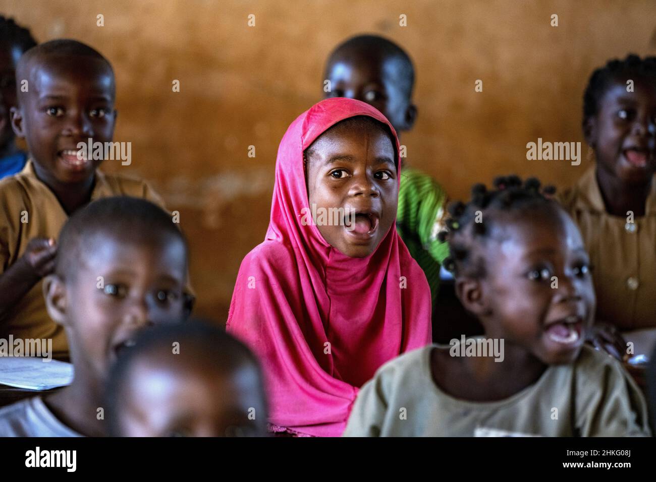 Benin, Natitingou, Yokossi primary school Stock Photo