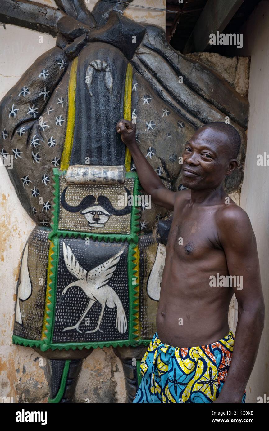 Benin, Abomey, the royal palaces district Stock Photo - Alamy