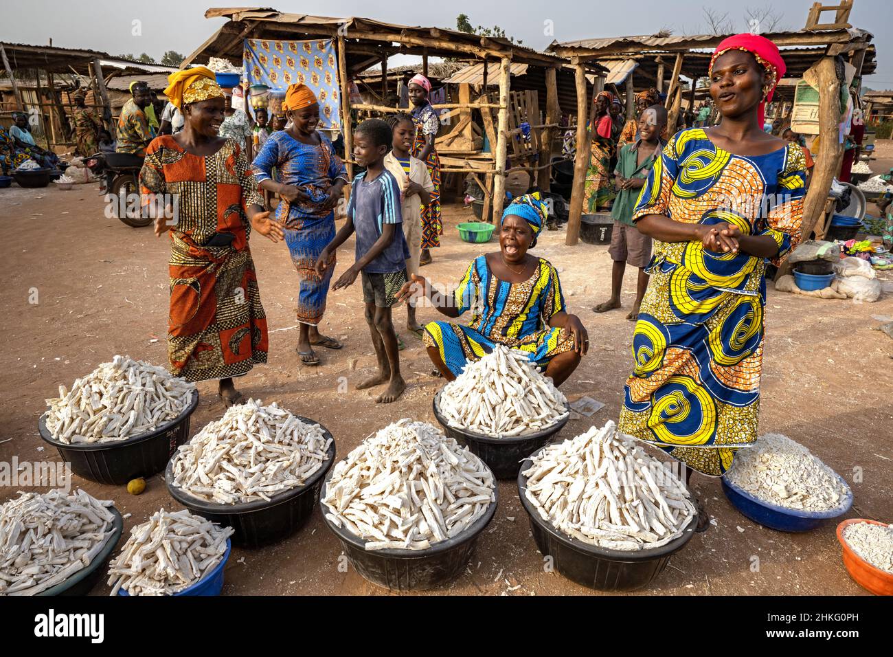 Benin, Ketou, market day Stock Photo