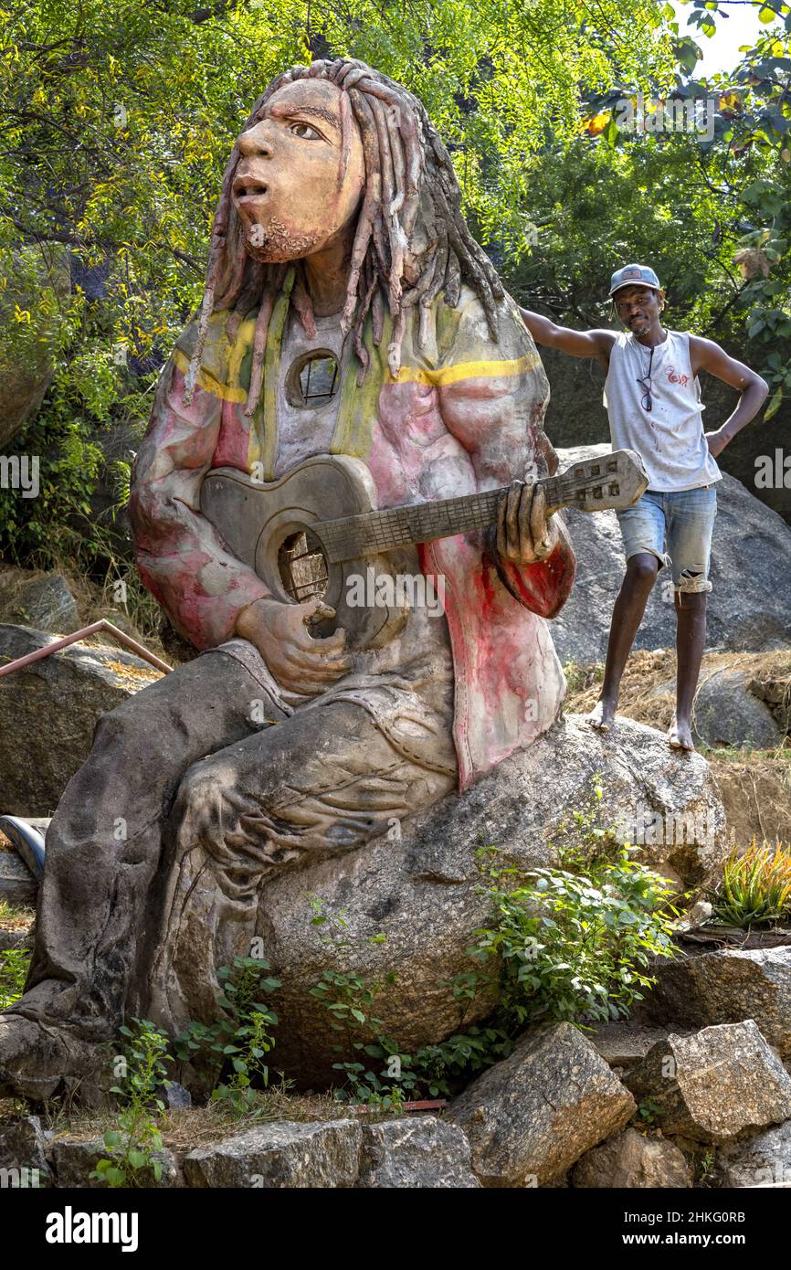 Agossa Benin, Dassa, cultural and art center Okuta created by Felix Agossa ...
