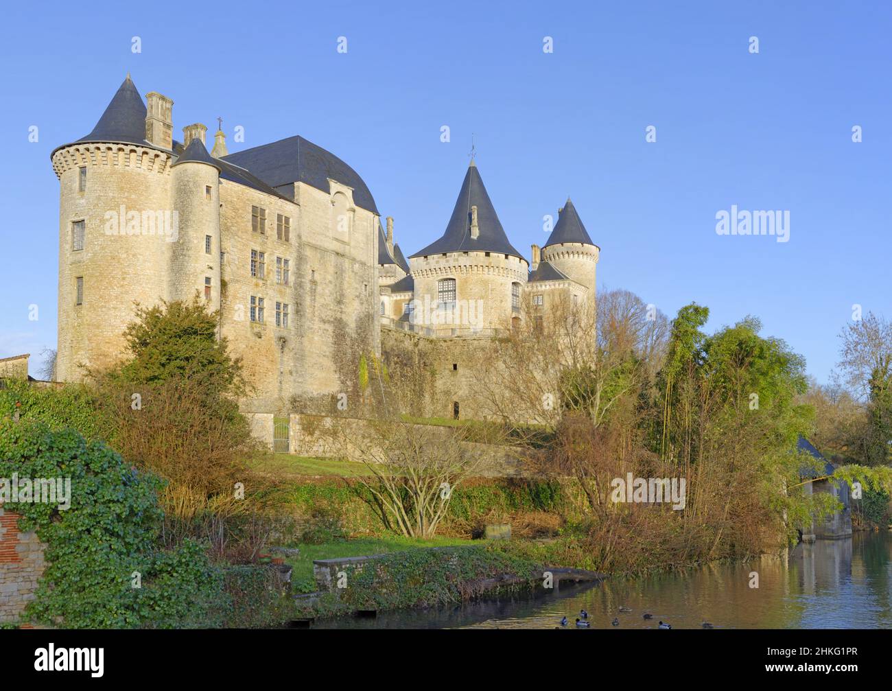 France, Charente Maritime, Verteuil castle Stock Photo