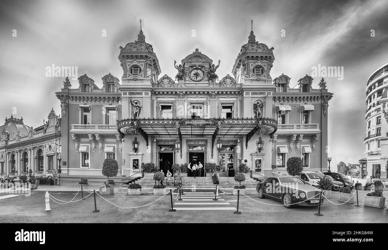 MONTE CARLO, MONACO AUGUST 13 Facade of the Monte Carlo Casino
