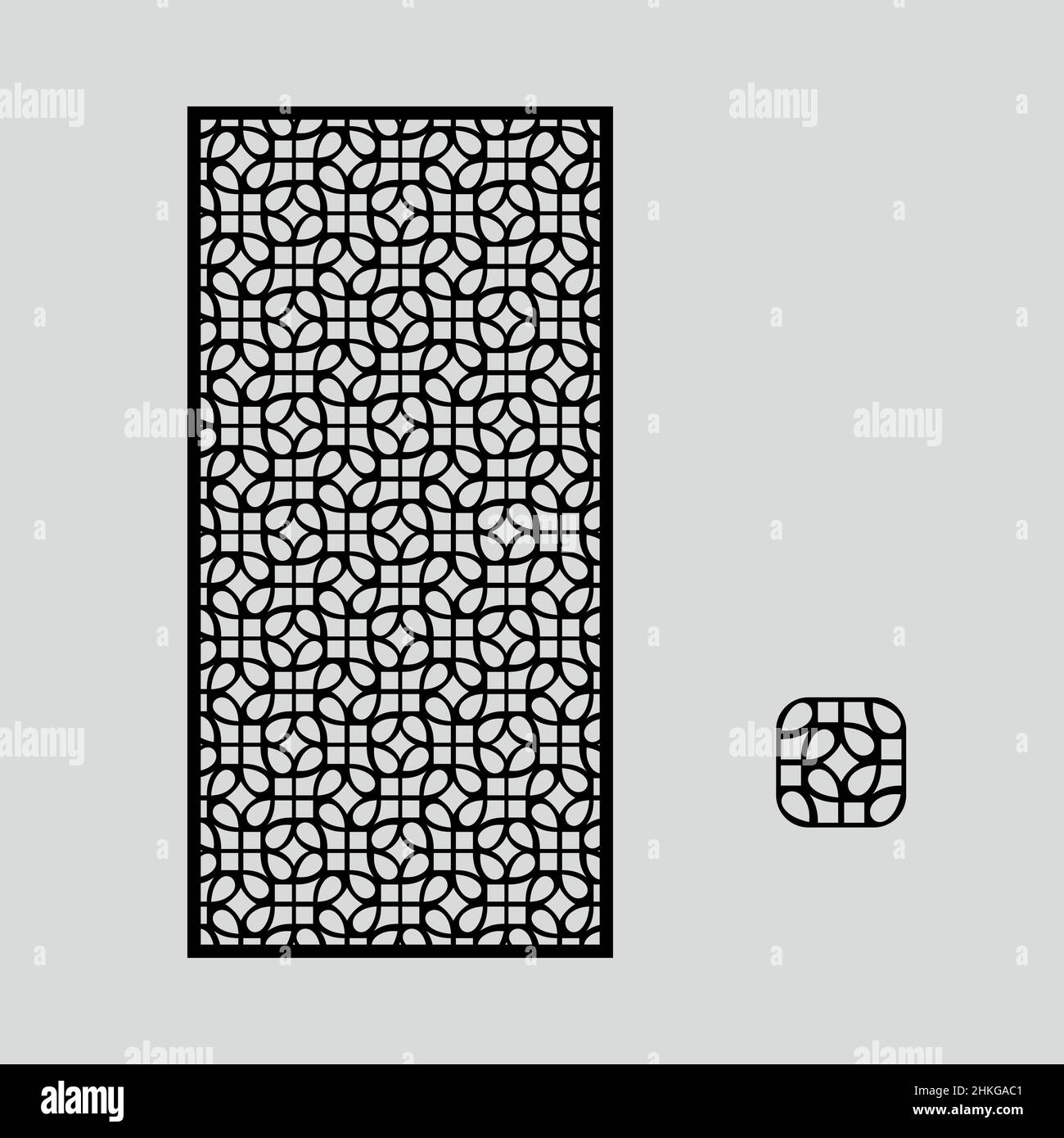 CNC Vector Cutting Patterns for CNC Laser, Router, Plasma, Water jet,  Plotter. Used for4x8 Sheets MDF, METAL, JAALI, PVC, Plywood, ACP, Acrylic  marble Stock Vector Image & Art - Alamy