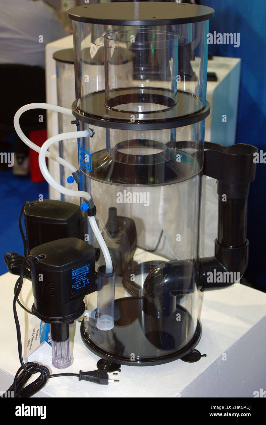 Protein skimmer for marine aquarium filtration Stock Photo Alamy