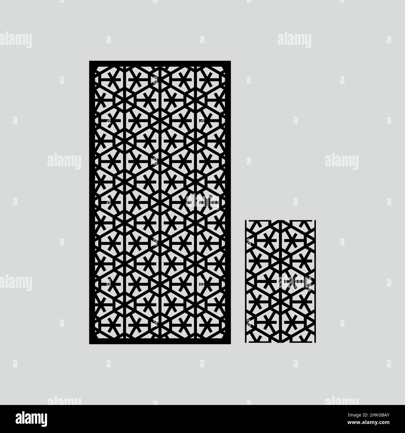 CNC Vector Cutting Patterns for CNC Laser, Router, Plasma, Water jet,  Plotter. Used for4x8 Sheets MDF, METAL, JAALI, PVC, Plywood, ACP, Acrylic  marble Stock Vector Image & Art - Alamy