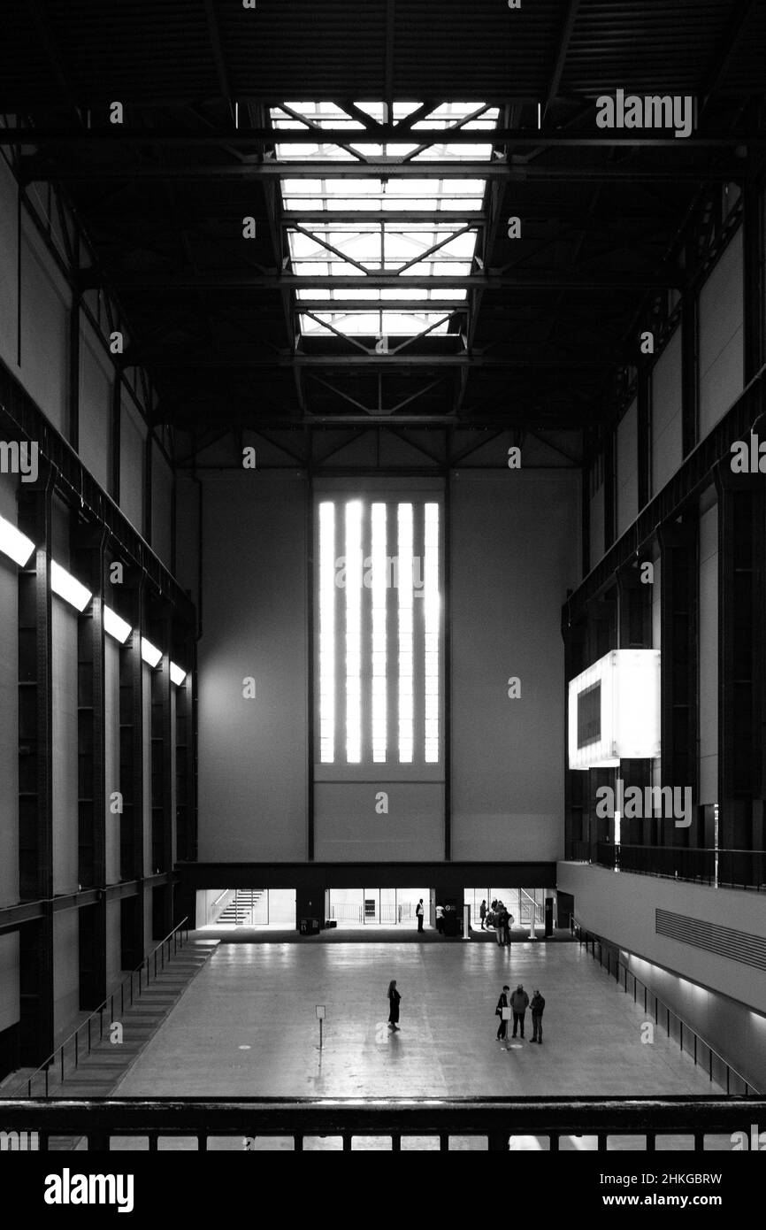 Tate Modern Turbine Hall London Stock Photo