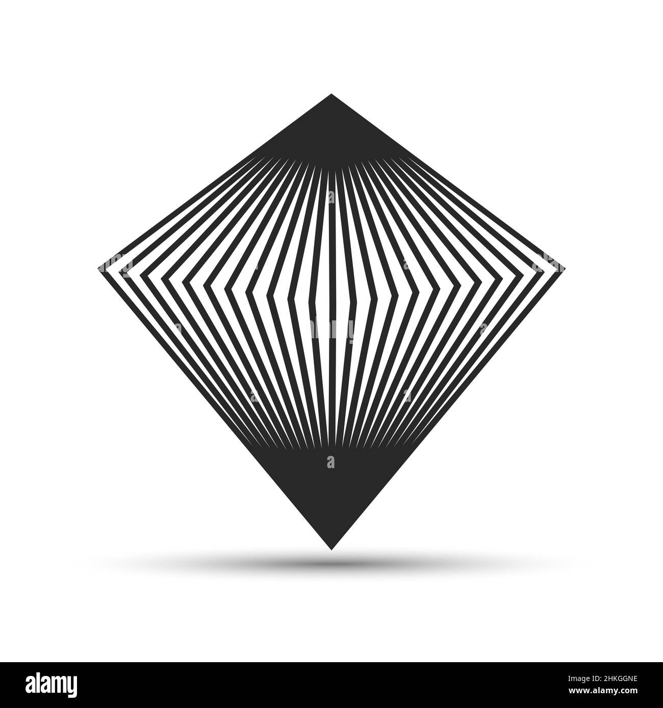 Abstract diamond logo template. Vector illustration. Creative linear ...