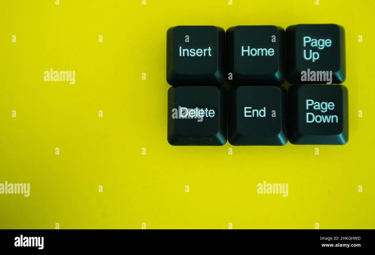 Navigation keys of a computer keyboard Stock Photo Alamy