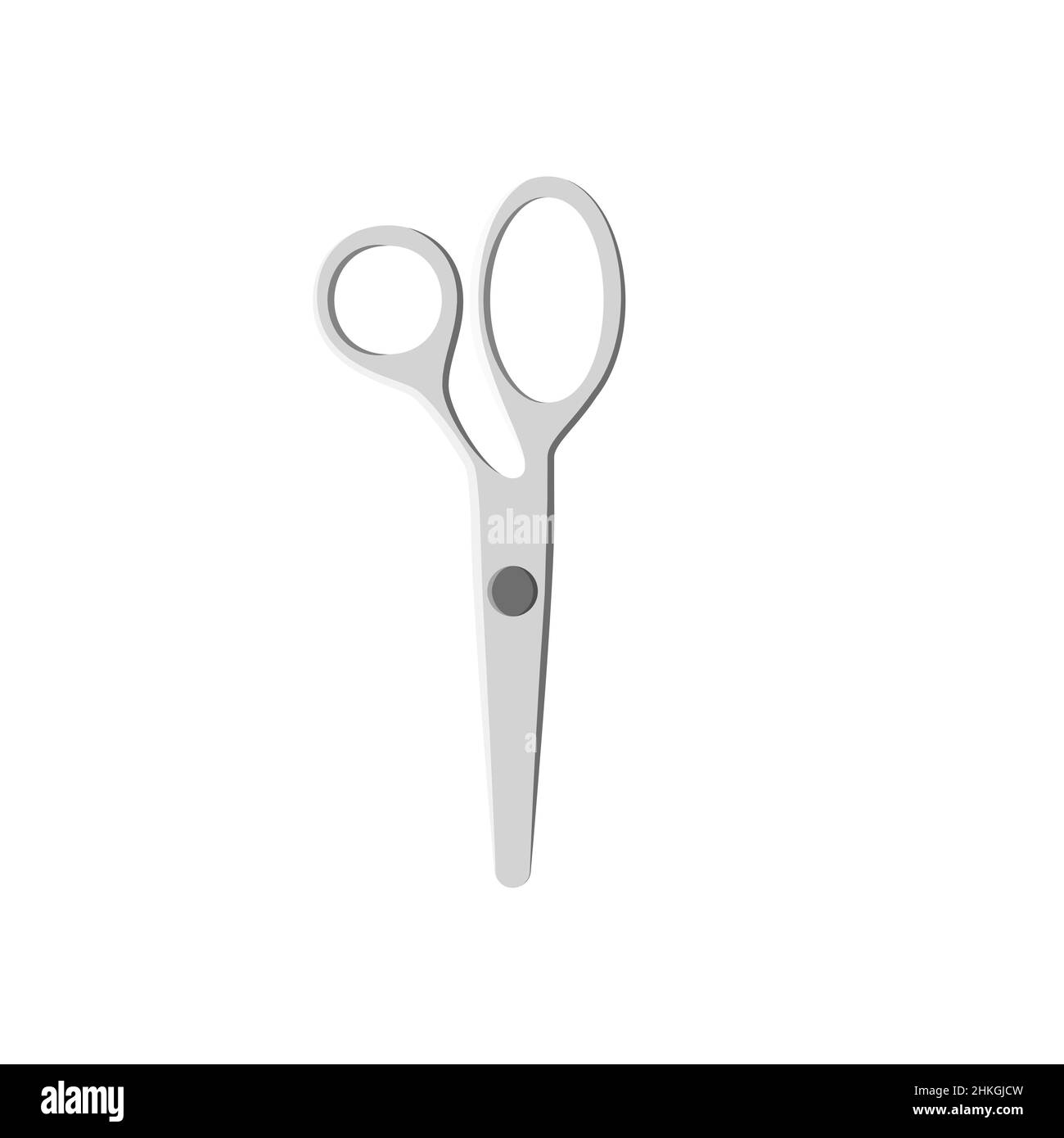 Scissor vector isolated on white. Barber scissors icon. Stock Vector