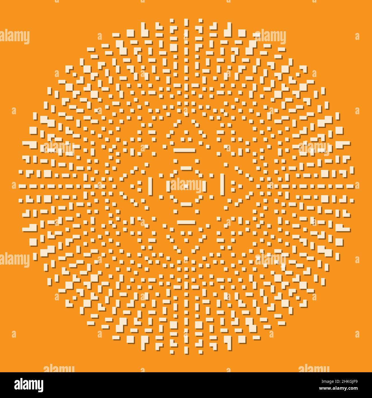 Pixel art background. Vector illustration. Abstract square pixel ...