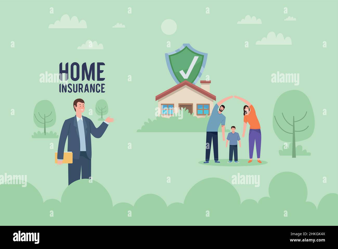 home insurance lettering with shield Stock Vector Image & Art Alamy