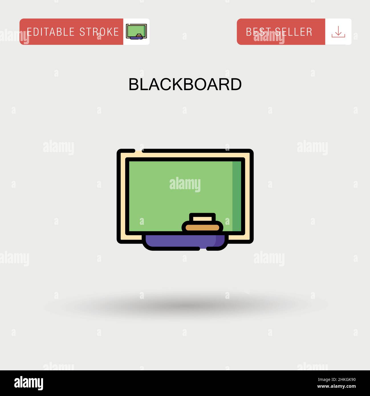 Blackboard Simple vector icon. Stock Vector