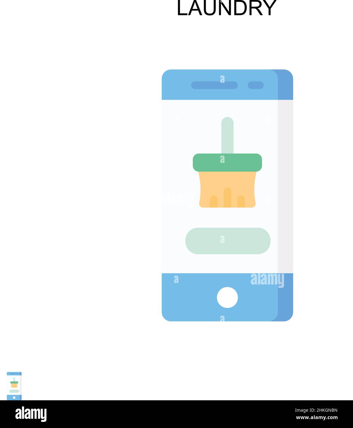 Laundry Simple vector icon. Illustration symbol design template for web ...
