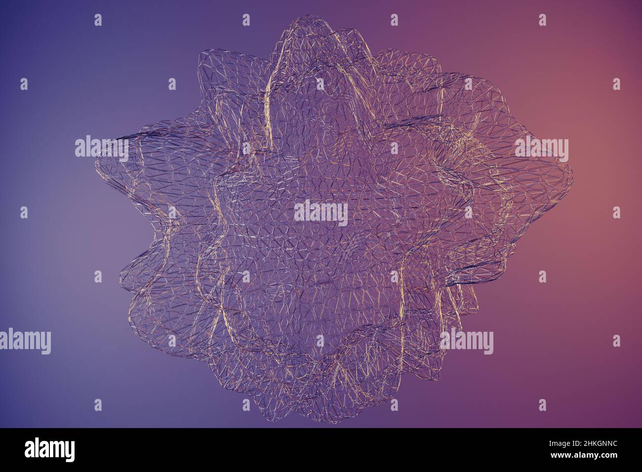 Abstract Geometric Shape. Futuristic background. 3D rendering Stock ...