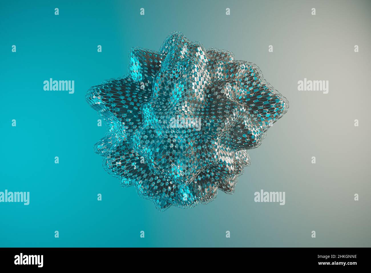 Abstract Geometric Shape. Futuristic background. 3D rendering Stock ...