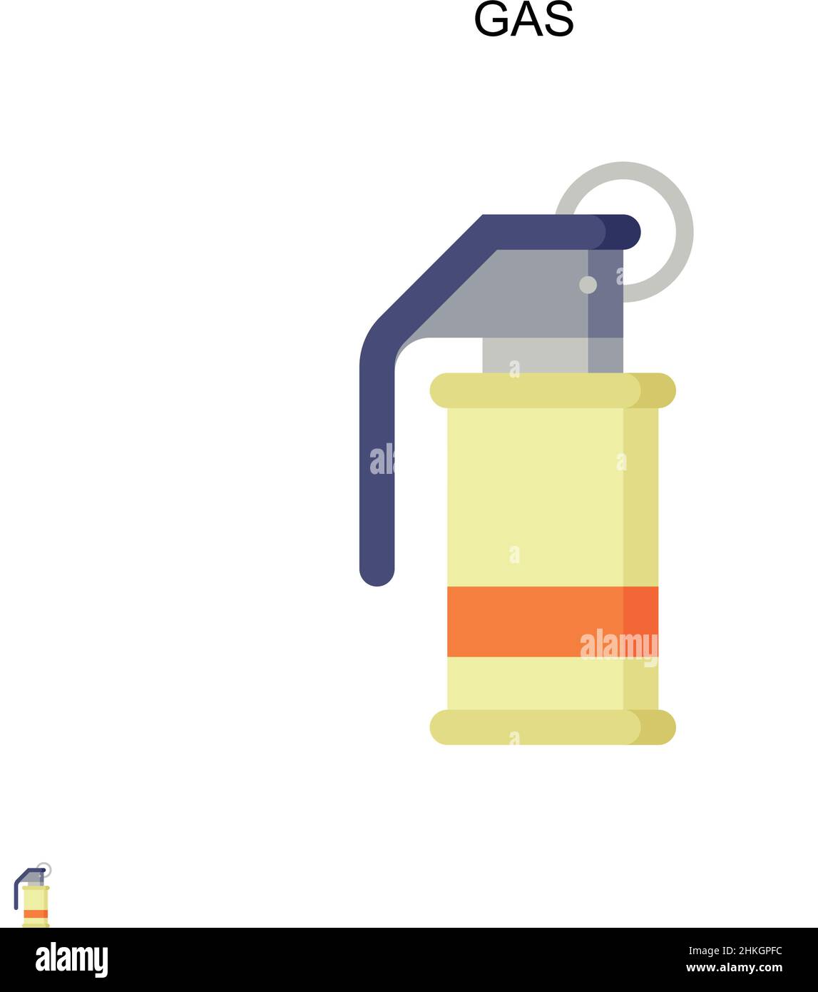 Gas Simple vector icon. Illustration symbol design template for web mobile UI element. Stock Vector
