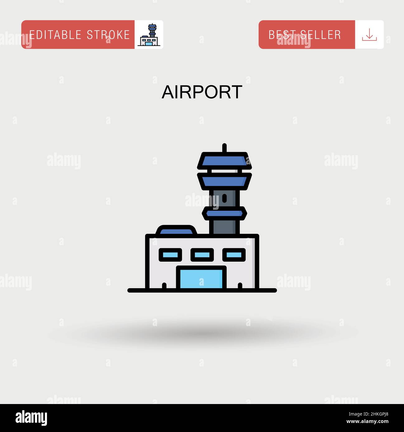 Airport Simple vector icon Stock Vector Image & Art - Alamy