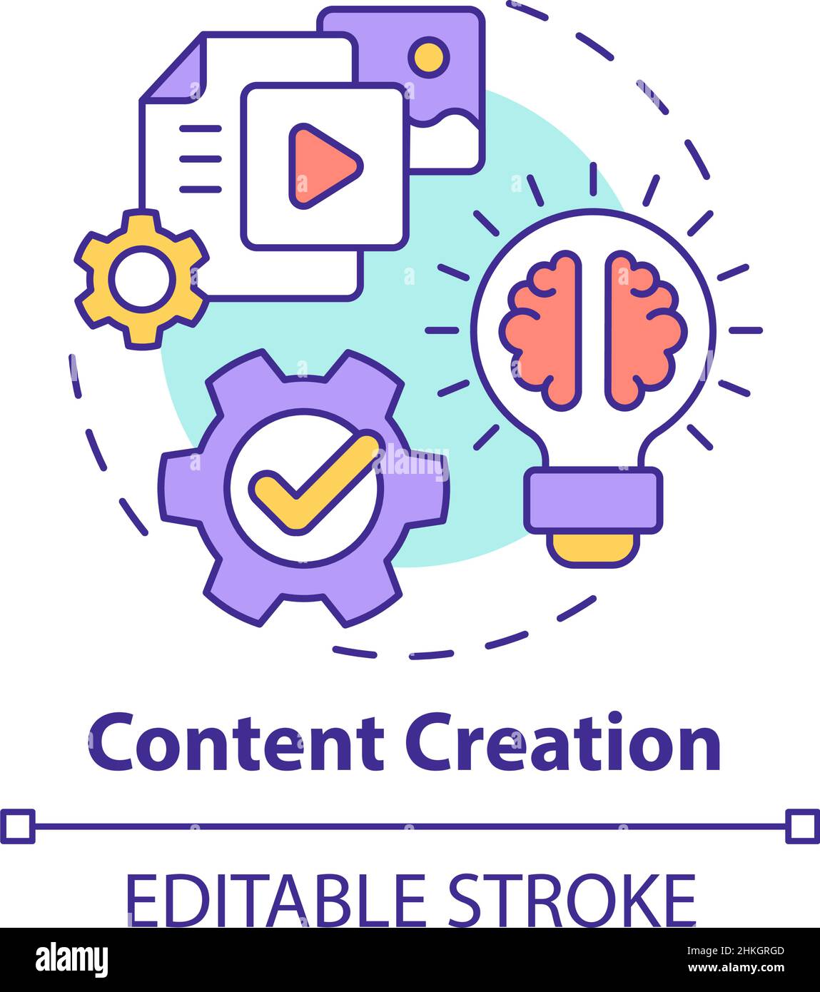 Content Creation Concept Icon Stock Vector Image Art Alamy content-creation-concept-icon-stock-vector-image-art-alamy