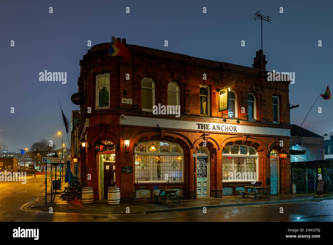 The Anchor Public House, Bradford Street, Birmingham England Stock