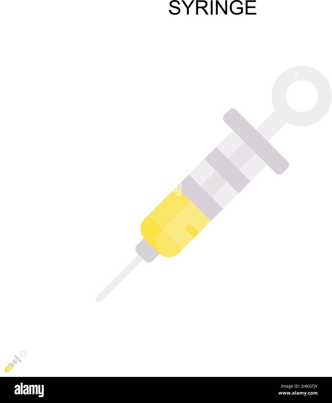 Syringe Simple vector icon. Illustration symbol design template for web ...