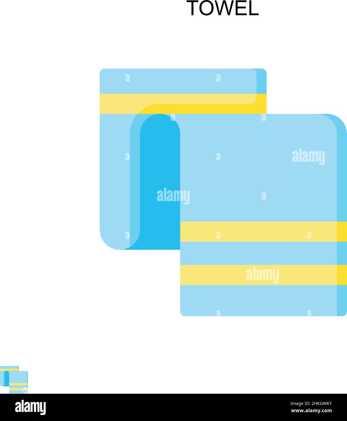 Towel Simple vector icon. Illustration symbol design template for web ...