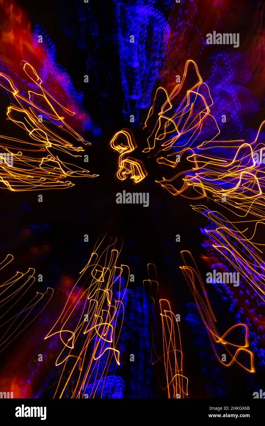 colorful streaks designs lights special effect background made by long