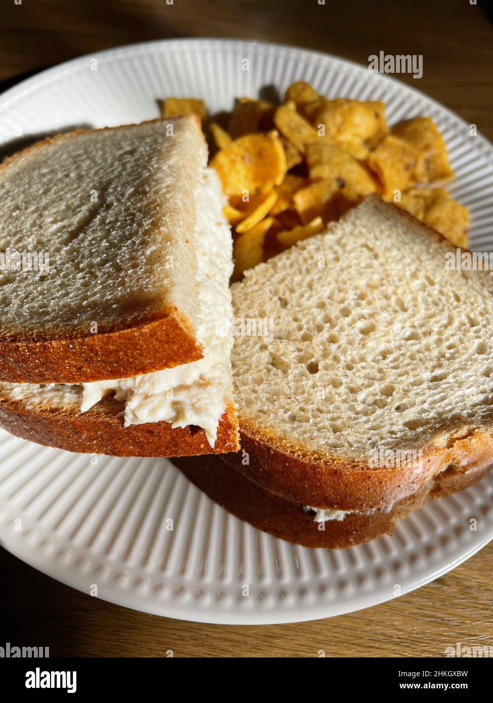 Tuna Sandwich Served with Fritos Corn Chips, 2022, USA Stock Photo Alamy