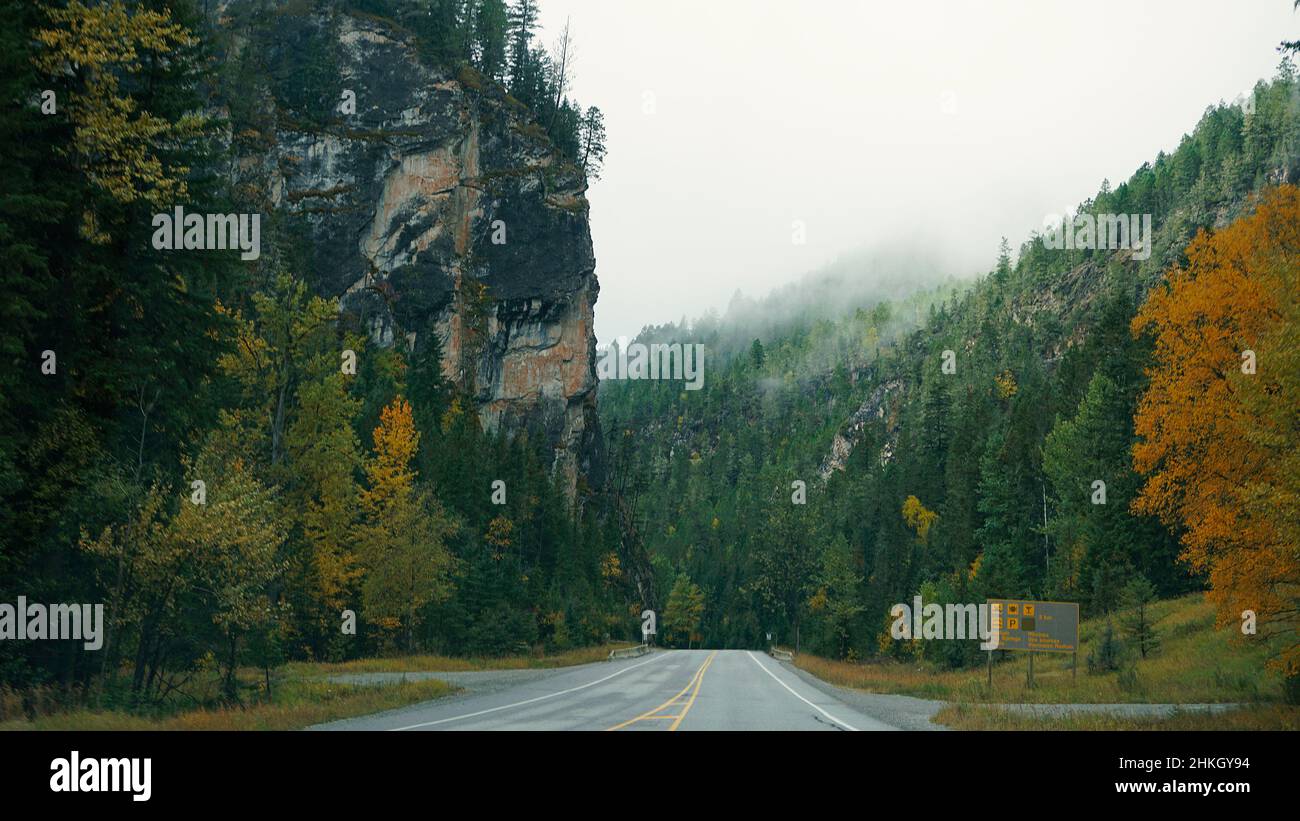 Road to Radium Hot Springs Pools Stock Photo - Alamy