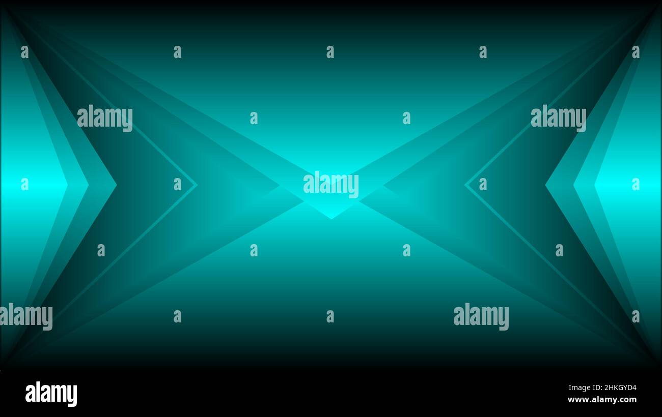 Elegant green 3d triangle abstract background Stock Vector