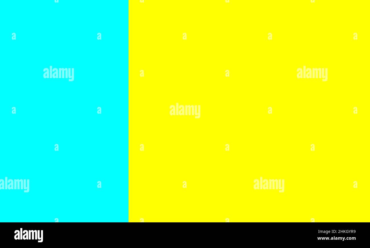 Blue yellow simple flat abstract background Stock Vector