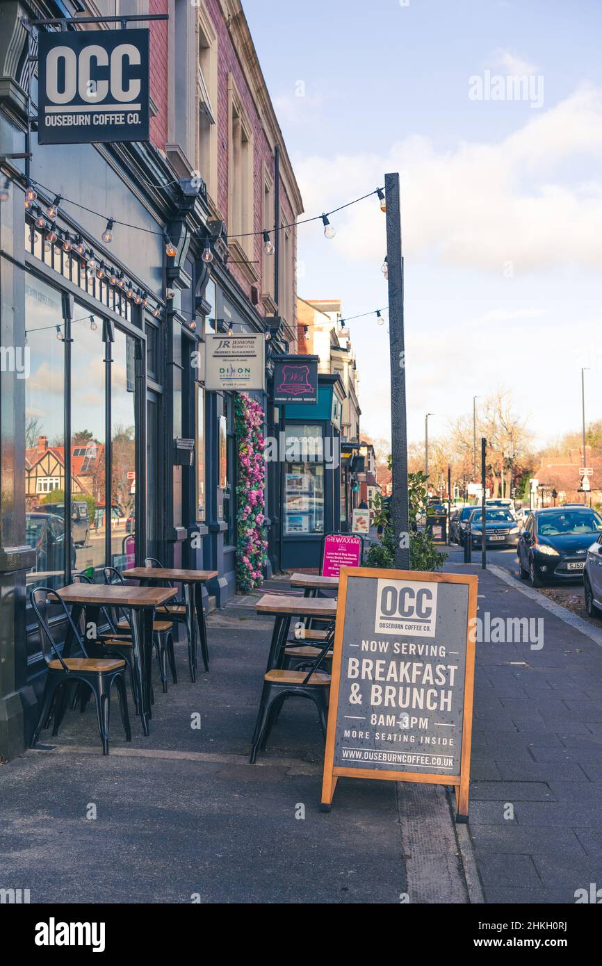 A suburban independent coffee shop, in Newcastle upon Tyne, UK, with