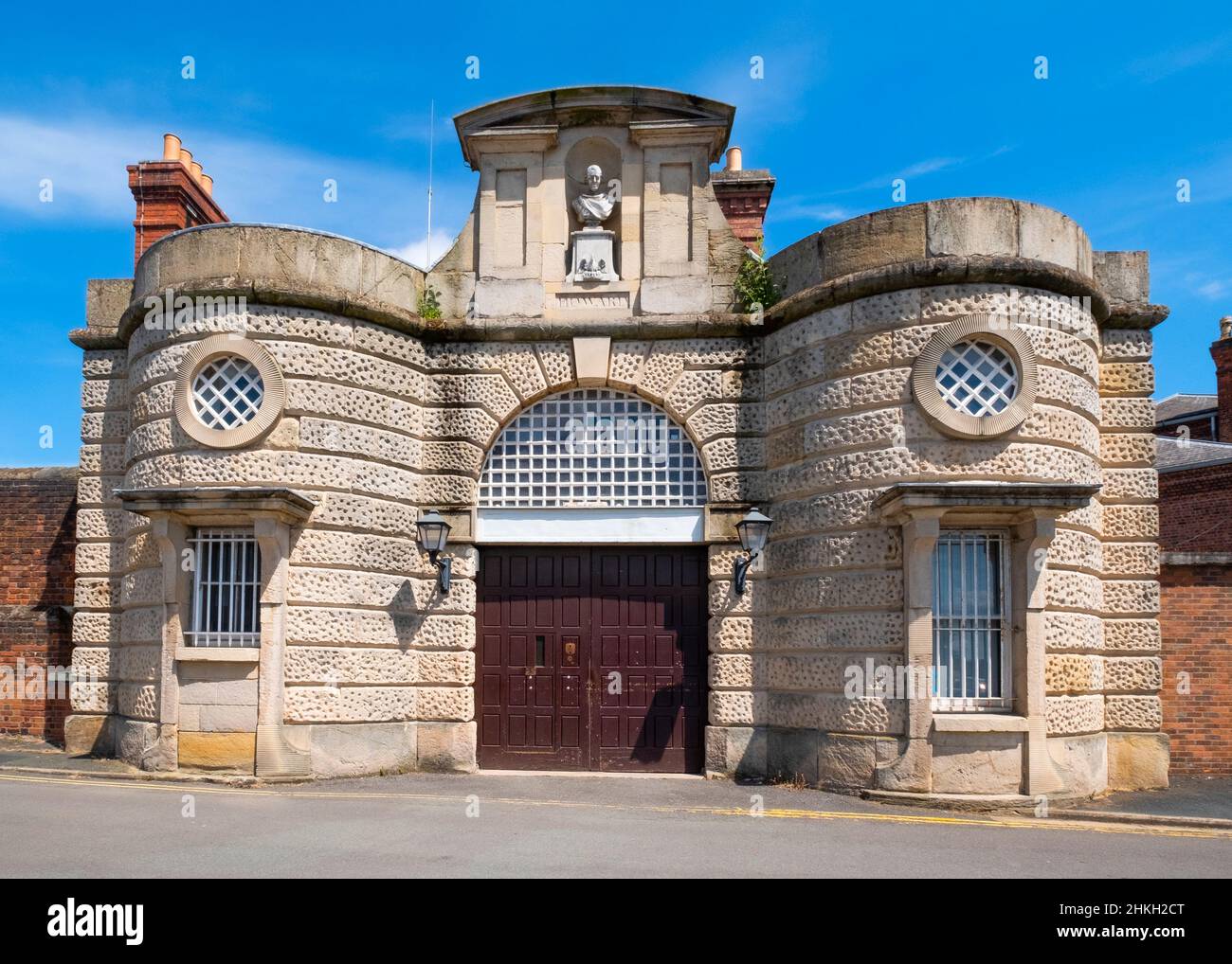 The Dana prison, Shrewsbury, Shropshire. Stock Photo