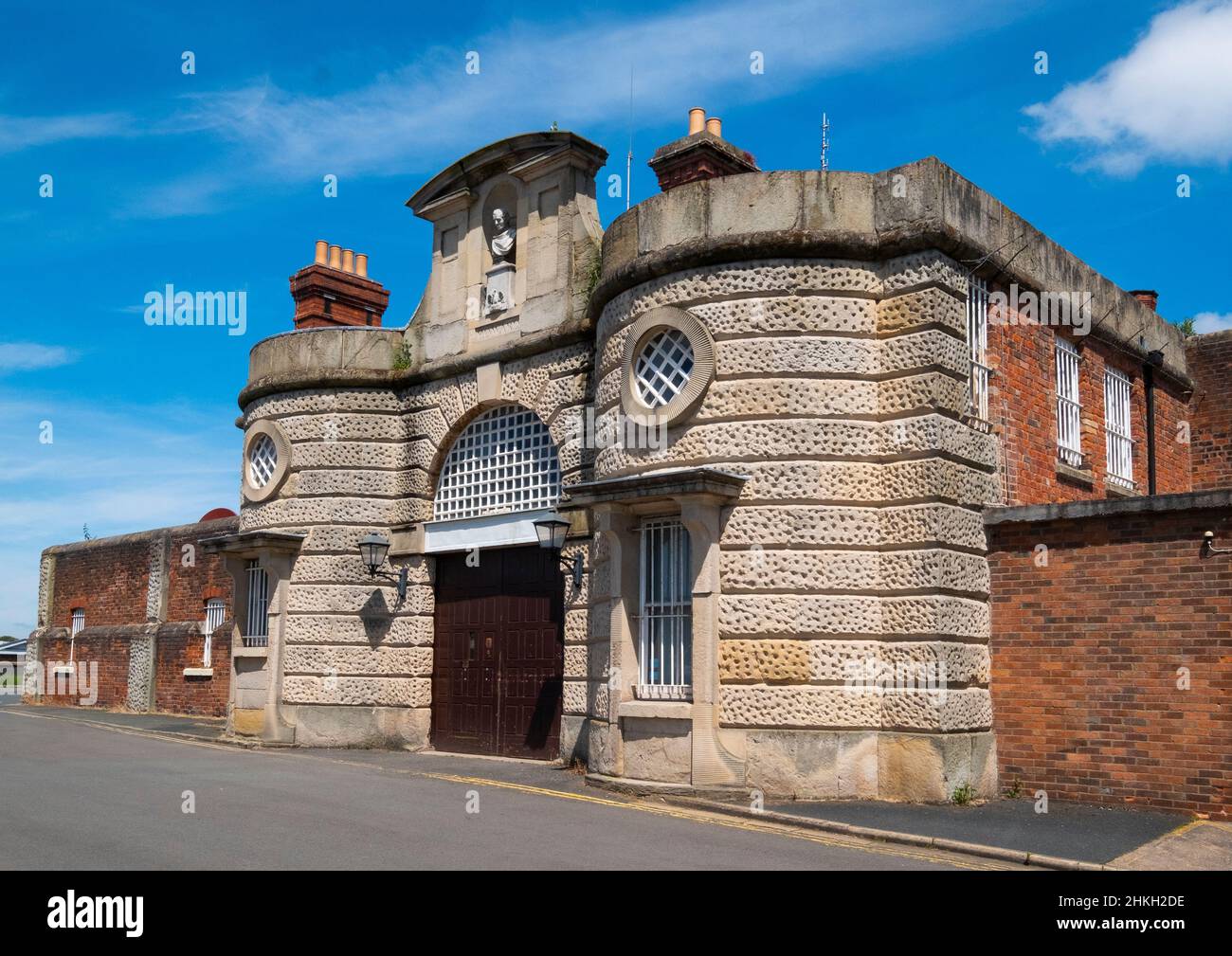 The Dana prison, Shrewsbury, Shropshire. Stock Photo