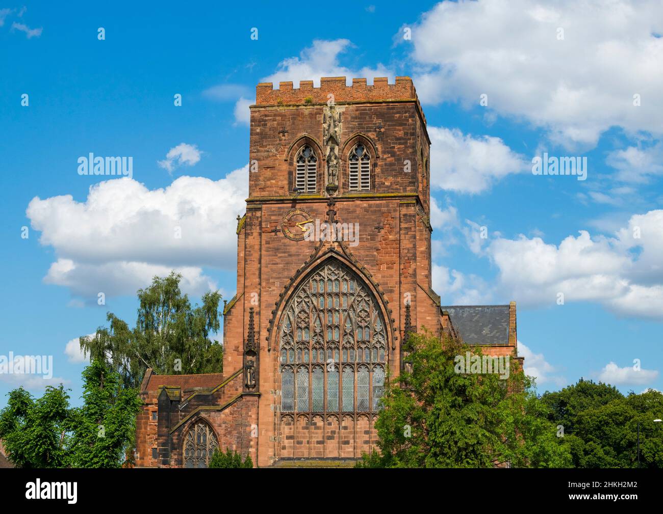The Abbey Church of Saint Peter and Saint Paul, Shrewsbury, Shropshire. Stock Photo