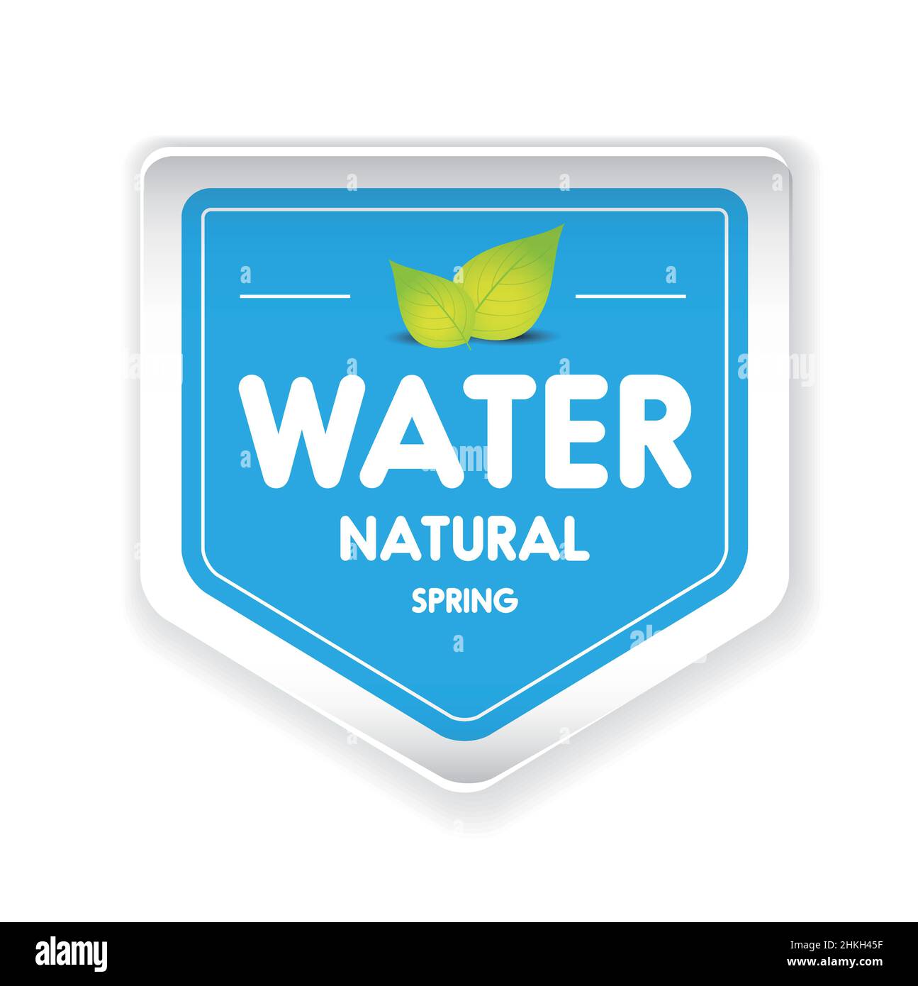 Spring water label vector Stock Vector Image & Art Alamy