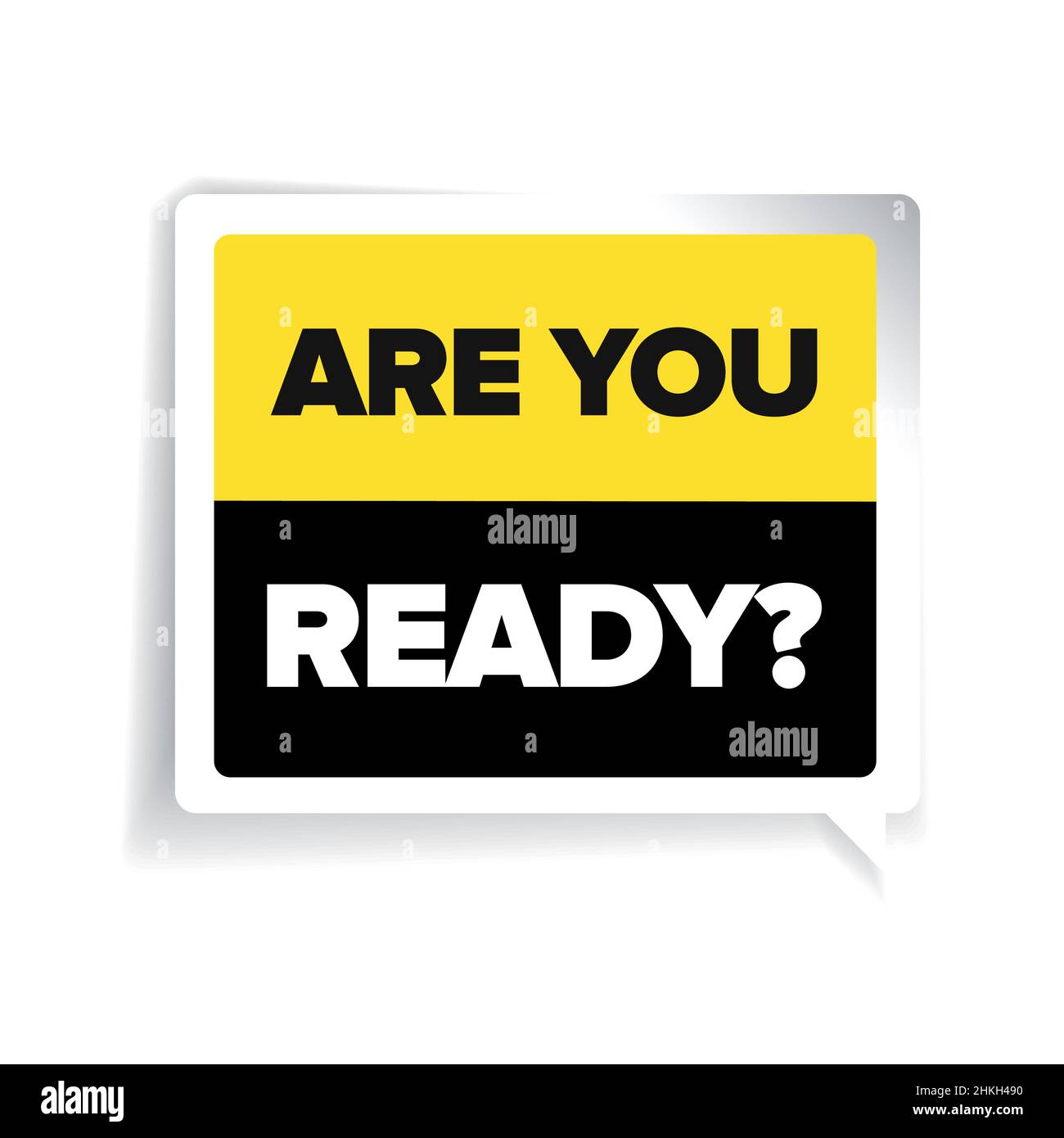 Are you ready? lettering Stock Vector Image & Art - Alamy