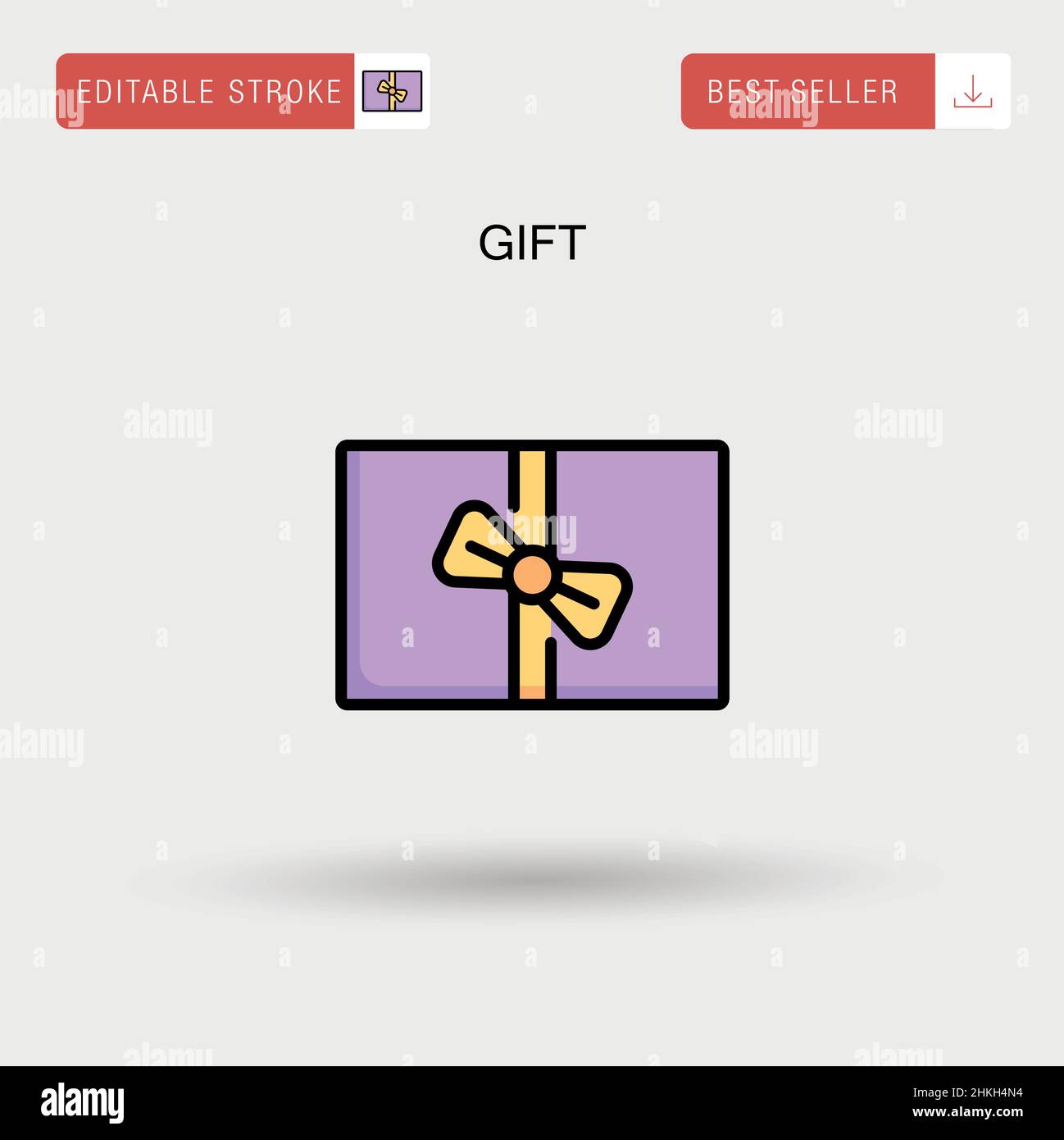 Gift Simple vector icon Stock Vector Image & Art - Alamy