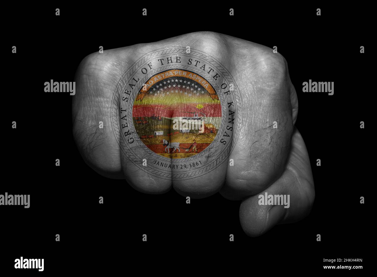 Us country kansas seal hi-res stock photography and images - Alamy
